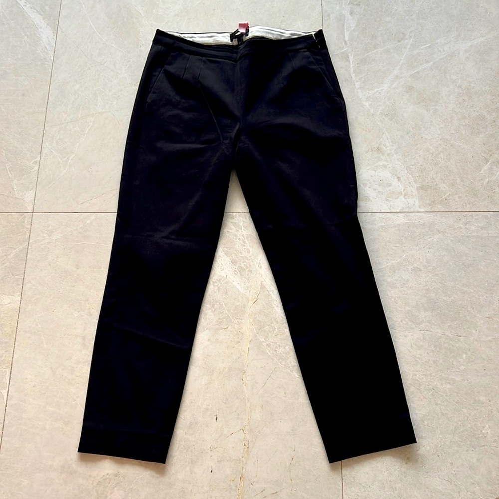 J Crew Martie Pants Black Sz 6